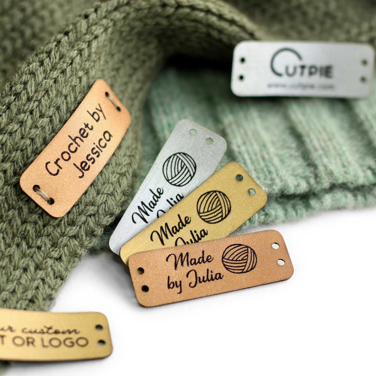 Cap Tag Small Personalized Small Sew-On Tags for Handmade Items | Custom Name ...